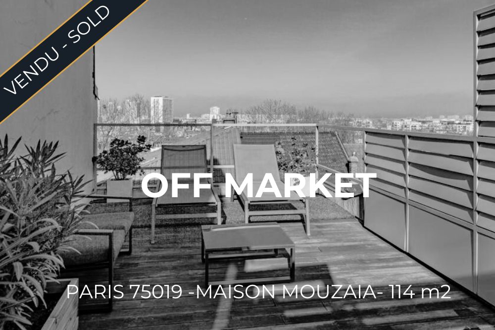 You are currently viewing Maison avec rooftop à la Mouzaïa Paris 19e