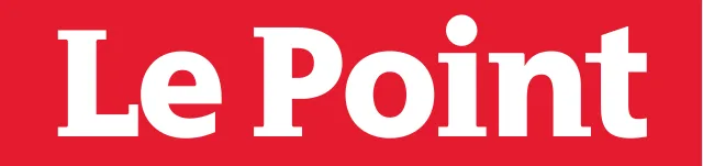 The image shows the Le Point logo in bold white text on a red rectangular background, evoking the sophisticated brand image of a luxury real estate agency.