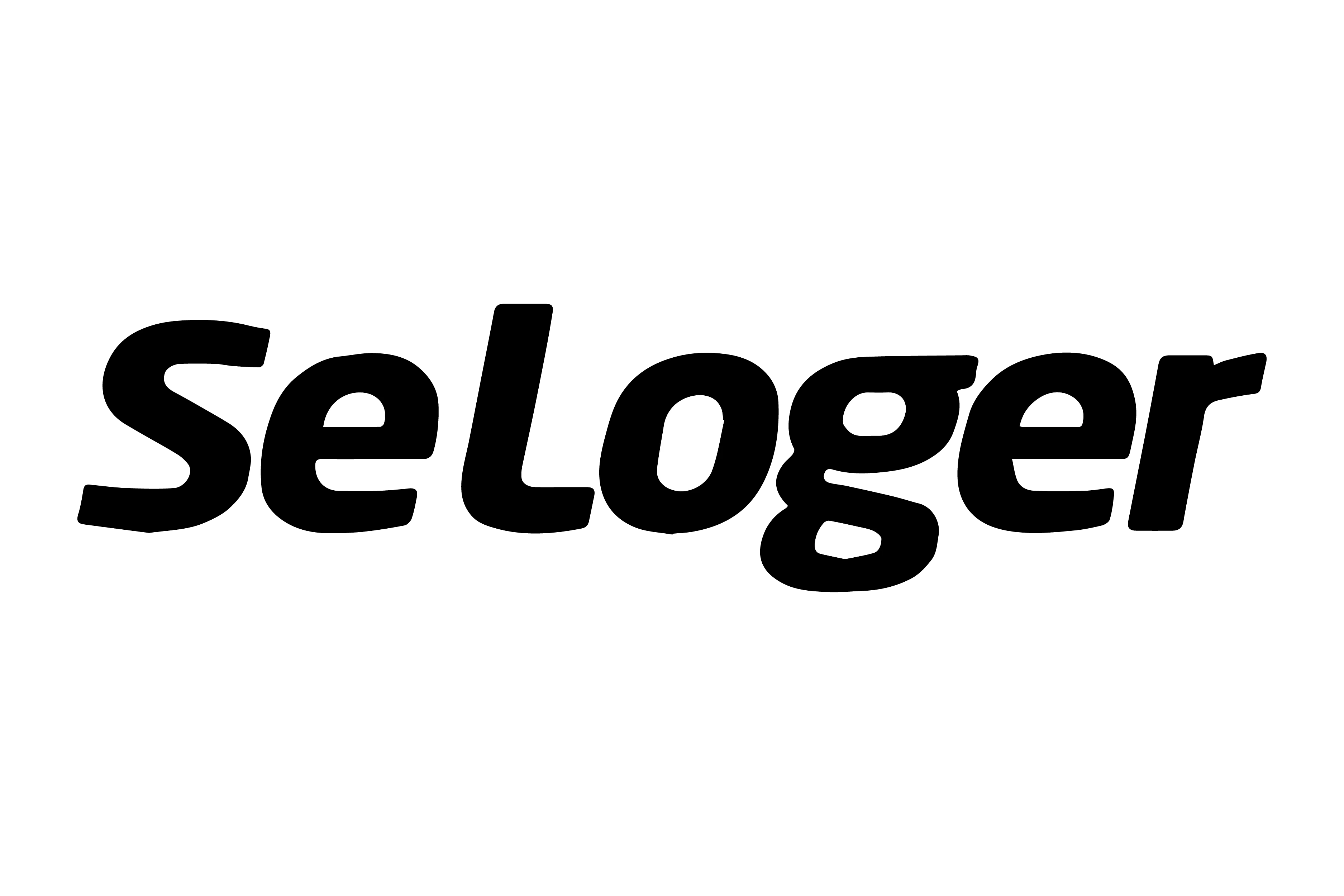 The image shows the SeLoger logo, with the brand name "SeLoger" written in bold, black, italicized text on a white background—perfect for those interested in selling apartments in Paris.