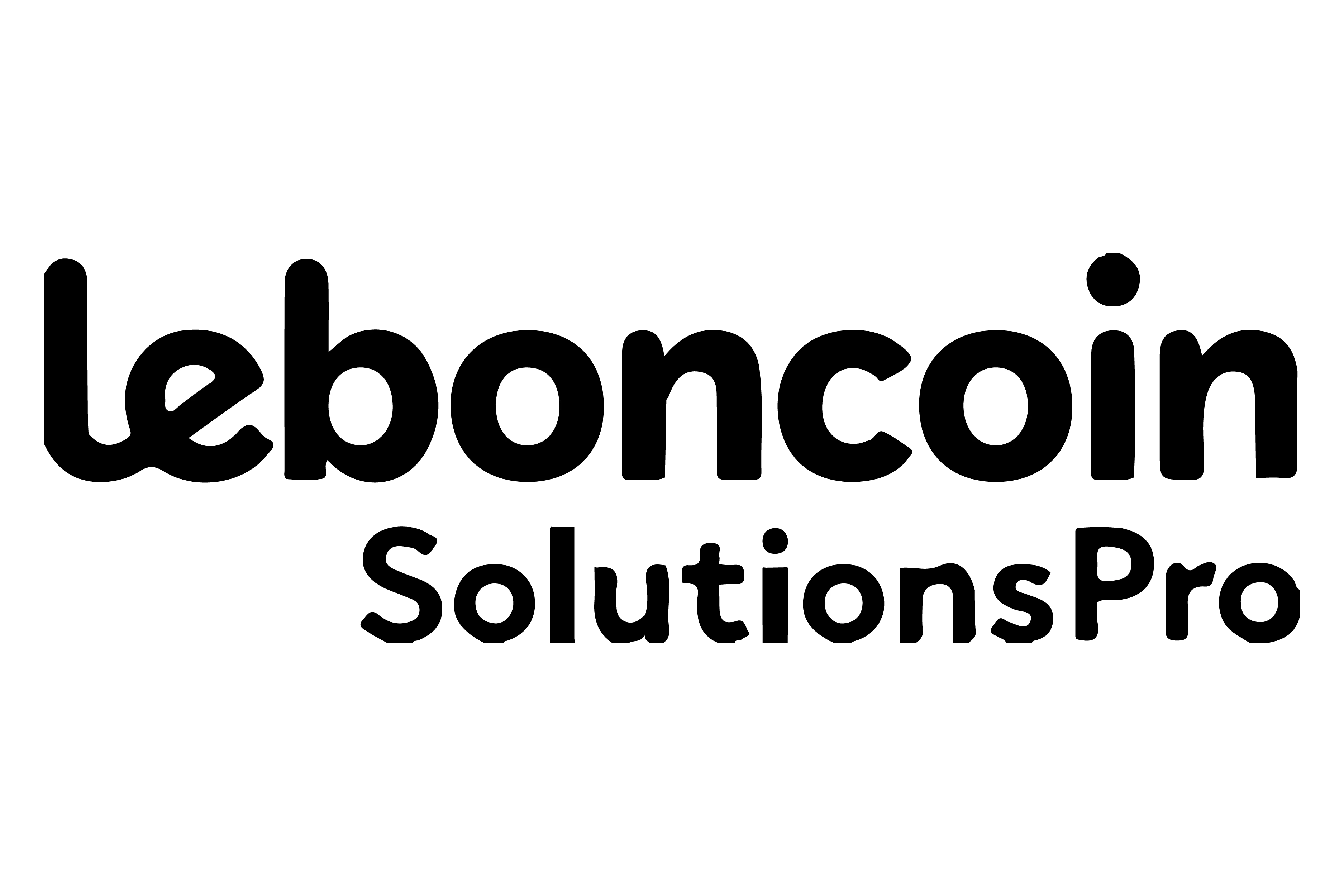 Logo featuring the text "leboncoin SolutionsPro" in bold, rounded black font on a white background, ideal for professionals specializing in apartment sales in Paris.